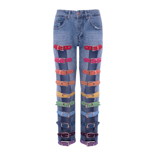BUCKLE JEANS RAINBOW STRAIGHT