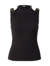 TANKTOP WITH BUCKLES – BLACK