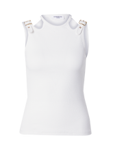 TANKTOP WITH BUCKLES – WHITE