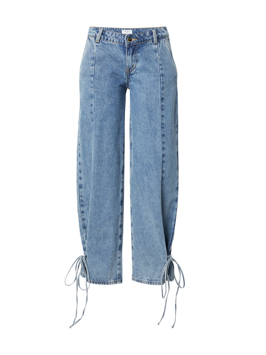 JEANS WITH BOW – BLUE