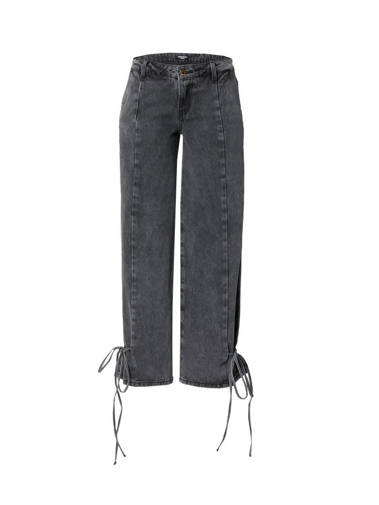 JEANS WITH BOW – GREY