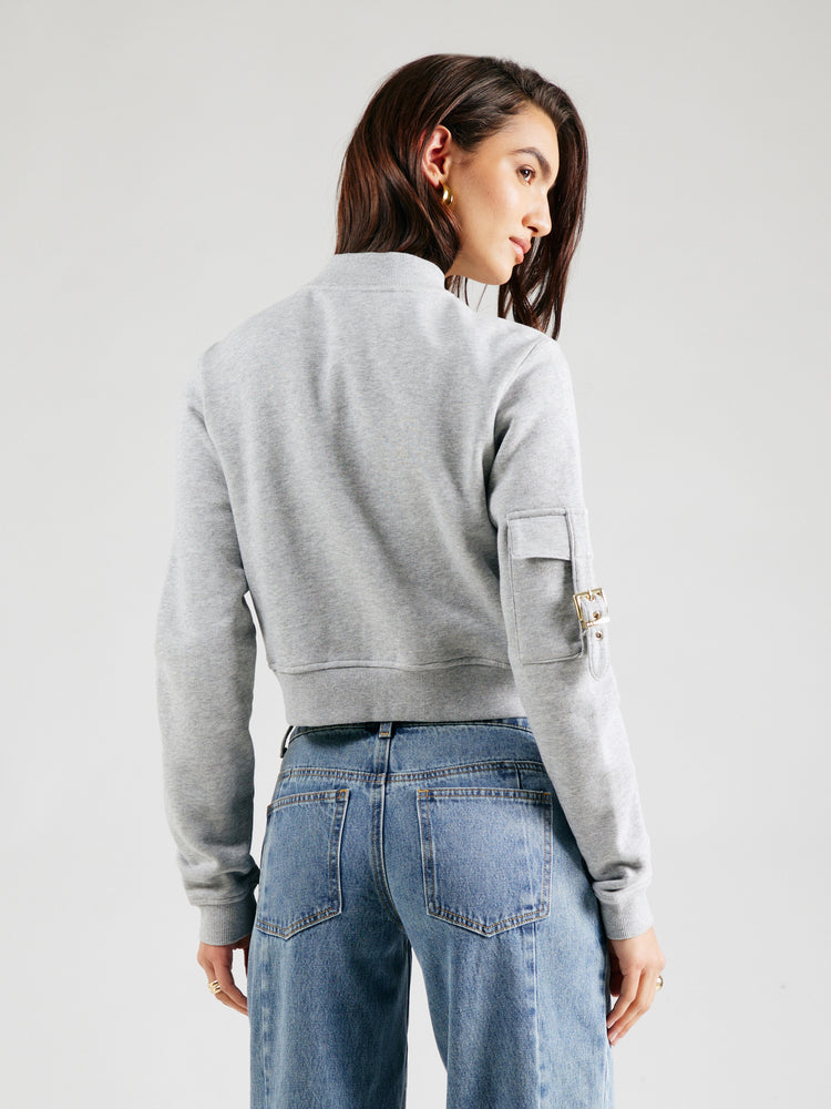 SWEATSHIRT WITH POCKET DETAIL – GREY