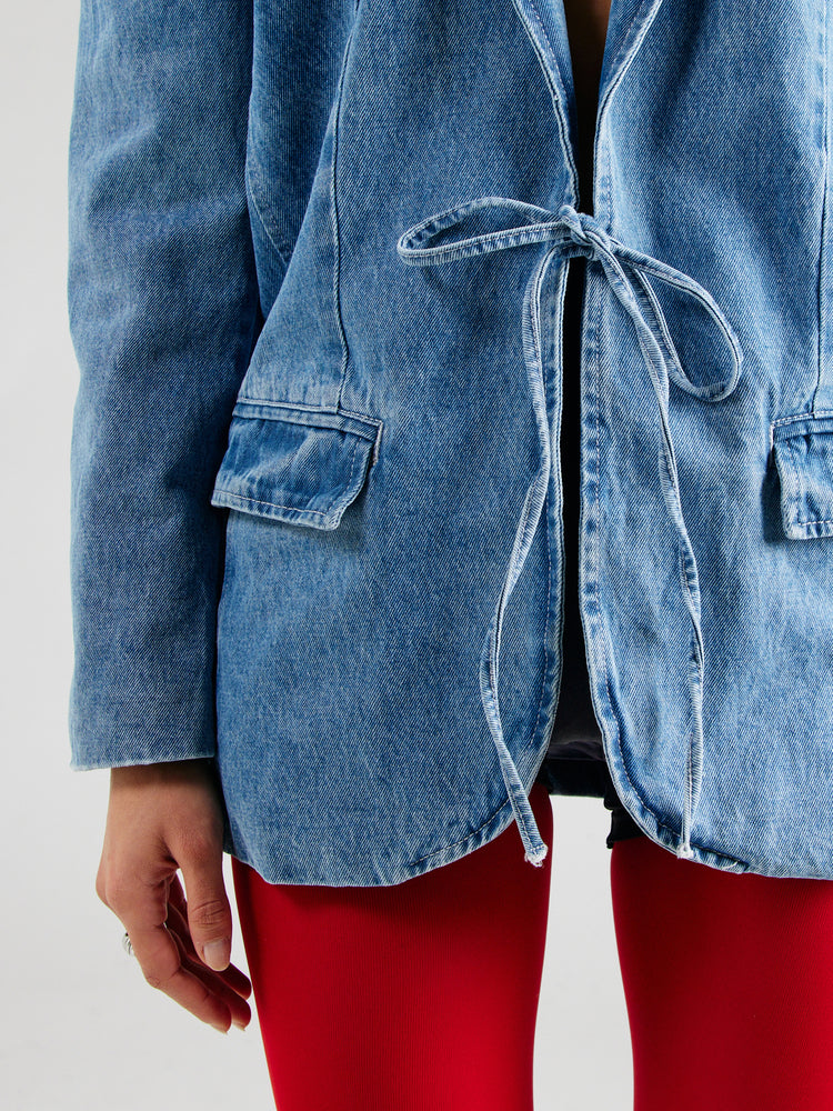 OVERSIZED DENIM BLAZER