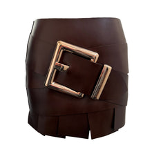 MIDI BIG BUCKLE STRAPSKIRT